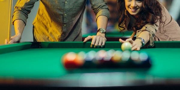 Bowling Barn Pool table